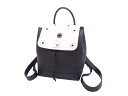 ルイヴィトン リュック ロックミー バックパック ブラックxオフホワイト レザーxシルバー金具 Louis Vuitton レディース M54108 送料無料【中古】【おすすめ】 - e40048