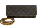 ルイヴィトン Louis Vuitton バッグ モノグラム ポシェット ツインGM ブラウン モノグラムキャンバス ショルダーバッグ クラッチバッグ レディース M51852 【中古】【おすすめ】 - e50202a