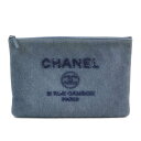 シャネル クラッチバッグ セカンドバッグ マルチケース ドーヴィル デニムブルー デニムキャンバスxスパンコール CHANEL レディース 送料無料【中古】【定番人気】 - 98427d