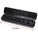 AP 3/8DR インパクトソケットセット(8個組)【インパクト用ソケット コマ ボックス】【ナット外し インパクトソケット ソケットレンチ】
