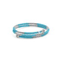 ラゴス レディース ブレスレット・バングル・アンクレット アクセサリー Blue Ceramic Caviar Beaded Bracelet Silver/ Blue