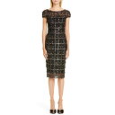 タルボールホフ レディース ワンピース トップス Talbot Runhof Sequin Fringe Embroidered Sheath Dress Black