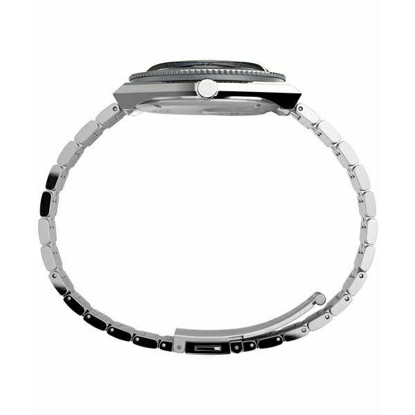 タイメックス レディース 腕時計 アクセサリー Men's Q GMT Stainless Steel Bracelet Watch 38mm Silver-Tone