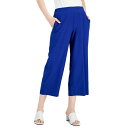 ショッピングボトムス アルファニ レディース カジュアルパンツ ボトムス Crinkle Cropped Pants, Created for Macy's Modern Blue