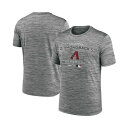 ショッピングＴシャツ ナイキ メンズ Tシャツ トップス Men's Anthracite Arizona Diamondbacks Authentic Collection Velocity Practice Space-Dye Performance T-shirt Anthracite