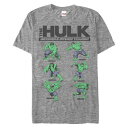 ショッピングlee フィフスサン メンズ Tシャツ トップス Marvel Men's Comic Collection The Hulk Intense Training Short Sleeve T-Shirt Athletic H