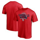 ショッピングＴシャツ ファナティクス メンズ Tシャツ トップス St. Louis Cardinals Fanatics Branded Team Logo Hometown TShirt Red