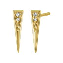 ショッピングピアス ボニー レヴィ レディース ピアス＆イヤリング アクセサリー Kiera 18K Yellow Gold Diamond Pointed Stud Earrings - 0.03 ctw 18k Yellow Gold