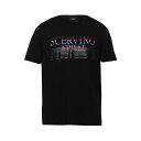 エルマンノ シェルヴィーノ ERMANNO SCERVINO メンズ Tシャツ トップス T-shirts Black