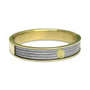 シャリオール レディース ブレスレット・バングル・アンクレット アクセサリー Cable Two-Tone Bangle Bracelet in Stainless Steel & Gold-Tone PVD Stainless Steel Stainless Yellow Gold