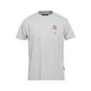 ショッピングsuo アクアスキュータム メンズ Tシャツ トップス T-shirts Light grey