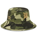 ショッピングバケットハット ニューエラ メンズ 帽子 アクセサリー Detroit Tigers New Era 2022 Armed Forces Day Bucket Hat Camo