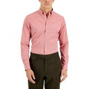 ショッピングETC クラブルーム メンズ シャツ トップス Men's Slim Fit 4-Way Stretch Solid Dress Shirt, Created for Macy's Red