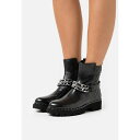 ショッピングエンジニアブーツ スティーブ マデン レディース ブーツ＆レインブーツ シューズ GROSELLA - Platform ankle boots - black