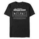 ショッピングbigbang フィフスサン メンズ Tシャツ トップス Men's Big Bang Theory Period Table of Bazinga Short Sleeve T-shirt Black