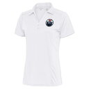ショッピングトップス アンティグア レディース ポロシャツ トップス Edmonton Oilers Antigua Women's Team Logo Tribute Polo White