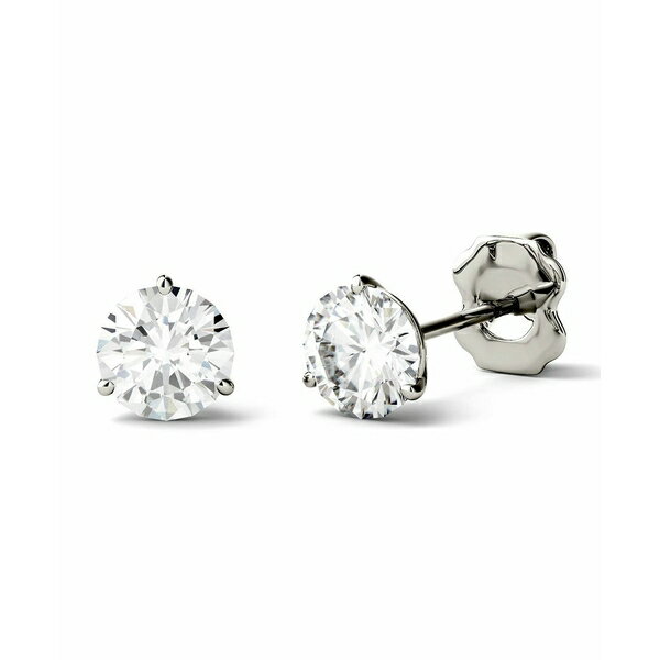 チャールズ アンド コルバード レディース ピアス＆イヤリング アクセサリー Moissanite Martini Stud Earrings (3 ct. t.w. Diamond Equivalent) in 14k white or yellow gold White Gold