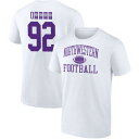 ショッピングANA ファナティクス メンズ Tシャツ トップス Northwestern Wildcats Fanatics Branded Football PickAPlayer NIL Gameday Tradition TShirt White