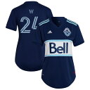 ショッピングTHIS アディダス レディース ユニフォーム トップス Vancouver Whitecaps FC adidas Women's 2022 The Hoop x This City Replica Custom Jersey Blue