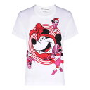 ショッピングミニー コムデギャルソン レディース Tシャツ トップス Minnie Mouse プリント Tシャツ white multicolour