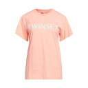 ショッピングサーモン ツインセット レディース Tシャツ トップス T-shirts Salmon pink