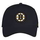 ショッピングハット アディダス メンズ 帽子 アクセサリー Boston Bruins adidas Primary Logo Slouch Adjustable Hat Black