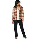 ショッピングマリンディ ロイヤルロビンズ レディース シャツ トップス Royal Robbins Women's Lieback Organic Cotton Flannel LS Shirt Syrah Malindi
