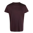 マルタンマルジェラ メンズ Tシャツ トップス round-neck cotton T-shirt burgundy red