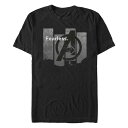 フィフスサン メンズ Tシャツ トップス Marvel Men's Avengers Endgame Fearless Panel, Short Sleeve T-shirt Black