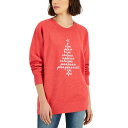 ショッピングツリー スタイルアンドコー レディース カットソー トップス Women's Tree-Print Holiday Sweatshirt, Created for Macy's Spirited Pine