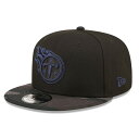 ショッピングハット ニューエラ メンズ 帽子 アクセサリー Tennessee Titans New Era Camo Vize 9FIFTY Snapback Hat Black