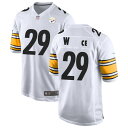 ショッピングカスタム ナイキ メンズ ユニフォーム トップス Pittsburgh Steelers Nike Game Custom Jersey White