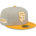 ショッピングESCO ニューエラ メンズ 帽子 アクセサリー San Francisco Giants New Era 2014 World Series Cooperstown Collection Undervisor 59FIFTY Fitted Hat Gray/Orange