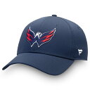 ショッピングハット ファナティクス メンズ 帽子 アクセサリー Washington Capitals Fanatics Branded Core Elevated Speed Flex Hat Navy