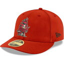 ショッピングハット ニューエラ メンズ 帽子 アクセサリー Tampa Bay Buccaneers Ship New Era Omaha Low Profile 59FIFTY Fitted Team Hat Red