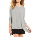 ¥ï¥ó¥¹¥Æ¡¼¥È ¥ì¥Ç¥£¡¼¥¹ ¥«¥Ã¥È¥½¡¼ ¥È¥Ã¥×¥¹ Rib Knit Long Sleeve Knot Back Tunic Grey Heather