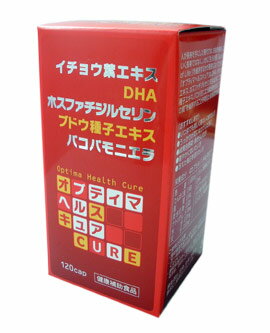 オプティマヘルスキュア　120カプセル イチョウ葉エキス、DHA含有加工食品