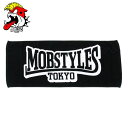 MOBSTYLES モブスタイルス スポーツタオル MOB スポーツタオル 吸水 ジム トレーニング ブラック ONE SIZE