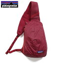 【楽天スーパーSALE 驚愕の20%OFFクーポン配布中♪】【SALE20%OFF】パタゴニア ショルダーバッグ PATAGONIA 斜め掛け メンズ レディース アウトドア メンズ レディース ブランド かっこいい おしゃれ ULTRALIGHT BLACK HOLE SLING 49020 ワイン