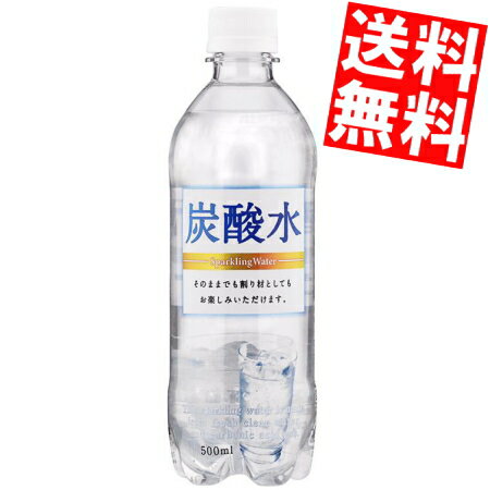 【送料無料】サンガリア炭酸水500mlPET　24本入訳あり/期間限定セール※北海道・沖縄・離島は送料無料対象外【sswf1】【2sp_120810_ blue】送料無料!! サンガリア 炭酸水 500mlPET