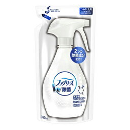 P&G <strong>ファブリーズ</strong> W除菌 無香料 アルコール成分入り つめかえ用 320ml(アルコール除菌　詰替)(4902430910279)