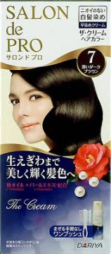 【送料無料・まとめ買い×10】ダリヤ サロンドプロ ザ・クリームヘアカラー 白髪用 　 7 深いダークブラウン ×10点セット（4904651181575）