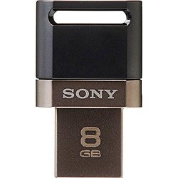 ソニー USB2.0対応 スマートフォン・タブレットにも使えるUSBメモリー 8GB ブラ…...:at-life:10013406