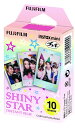FUJIFILM インスタントカメラ チェキ用フィルム 10枚入 絵柄 ( シャイニースター ) INSTAX MINI STAR WW1 ( 4547410260496 )