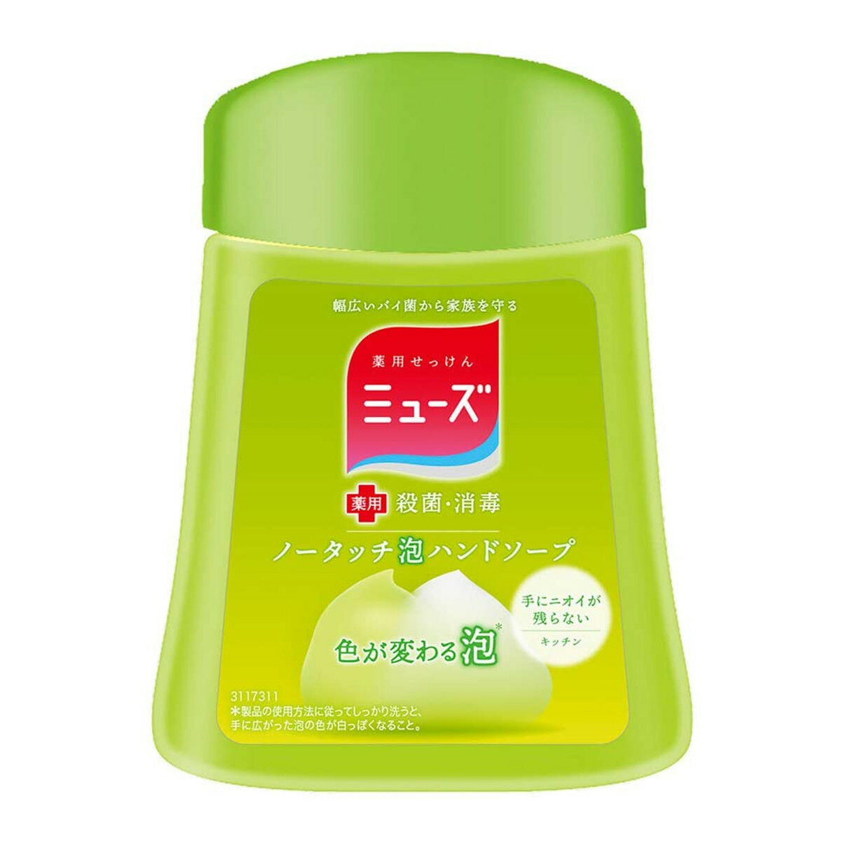 【令和・早い者勝ちセール】<strong>ミューズ</strong> <strong>ノータッチ</strong>泡ハンドソープ キッチン 250ml ( 手洗い約250回分 ) ※自動ディスペンサー<strong>本体</strong>は別売り ( 4906156800722 )