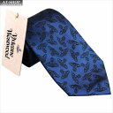【あす楽】Vivienne Westwood ヴィヴィアン・ウェストウッド ネクタイ 8.5cm オーヴ柄 10037-CS-K219 NAVY BLUE