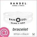 【正規品】BANDEL バンデルブレスレット Whitexblack M ※※
