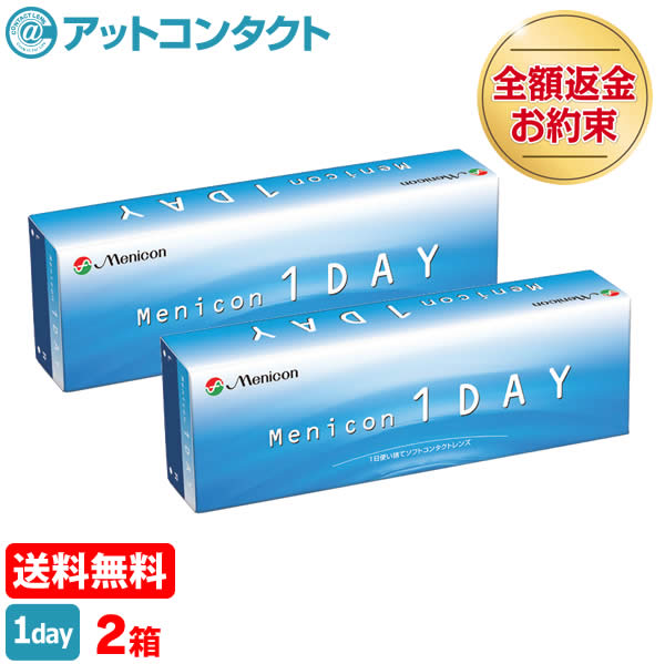 【送料無料】メニコンワンデー 2箱セット (メニコン1DAY / メニコン ワンデー / Menicon 1day / 1日使い捨てコンタクトレンズ)