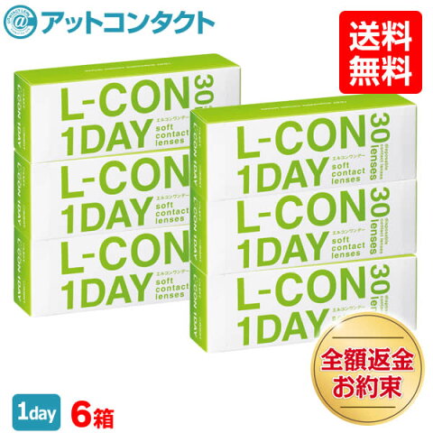 【送料無料】【入浴剤プレゼント】【B1】エルコンワンデー 6箱セット【30枚×6箱】（使い捨てコンタクトレンズ / シンシア / エルコン / LCON / L-CON 1DAY / 1日使い捨て ）【TK】