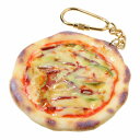 食品サンプル屋さんのキーホルダー(ミックスピザ)食品サンプル ミニチュア 雑貨 食べ物 ピッツァ pizza 外国 土産 リアル
